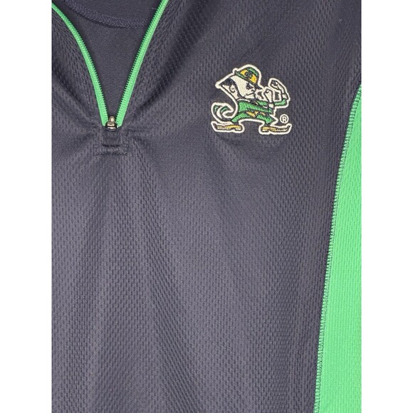 Norte Dame Long Sleeve Navy Green Men’s Small Champion elite College Football - Picture 3 of 9